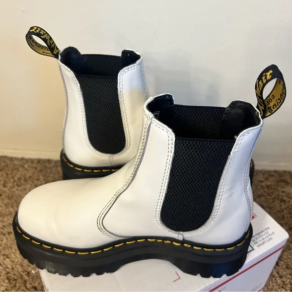 Doc Martens Platform Leather Chelsea Boots