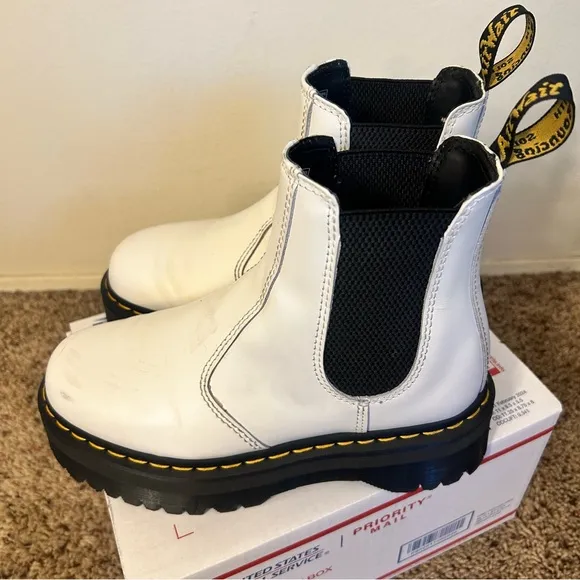 Doc Martens Platform Leather Chelsea Boots