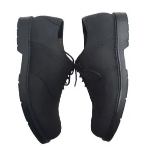 Dockers Men's Black Leather Saddle Lace Up Oxfords Dress Shoes Size 10M