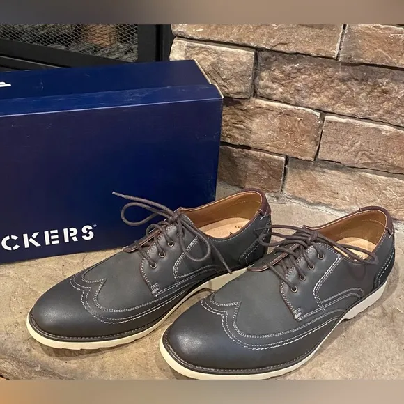 Dockers Men’s Maxwell Business Casual Shoes Grey 12M