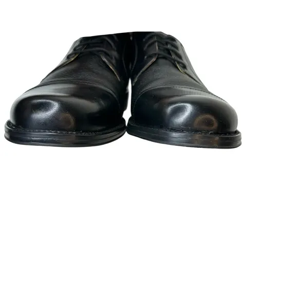 DOCKERS Premium Black Cap Toe Lace Up Oxford Size 10.5