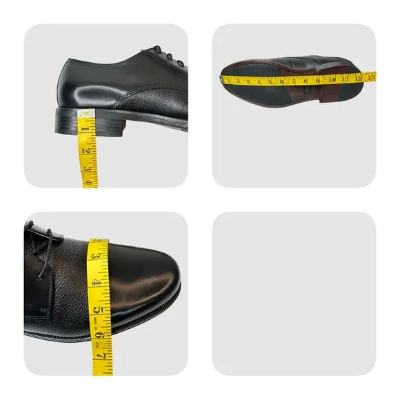 DOCKERS Premium Black Cap Toe Lace Up Oxford Size 10.5