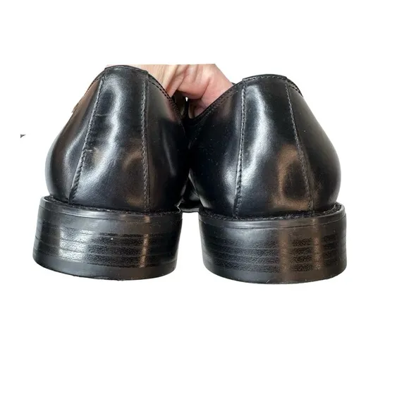 DOCKERS Premium Black Cap Toe Lace Up Oxford Size 10.5