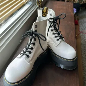 Doc Martin platform, white boots