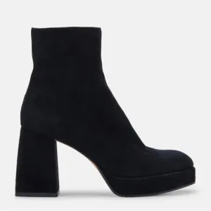 DOLCE VITA BLACK SUEDE ULYSES PLATFORM BOOTS 10 NEW