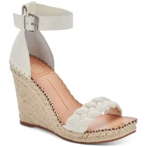 Dolce Vita Espadrille Sandals Size 9.5 White Ankle Strap Open Toe NEW