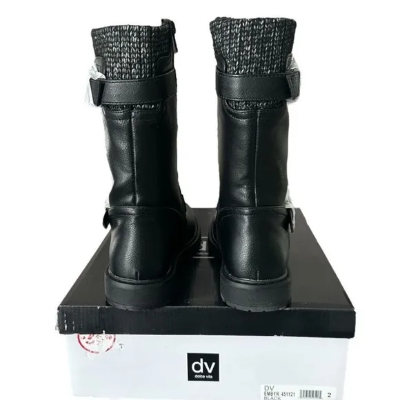 Dolce Vita Kids Embry Tall Shaft Black Boots Kids Size 2