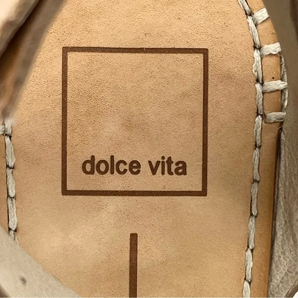 Dolce Vita Lesly Leopard Calf Hair Espadrille Wedge Sandals Size 9