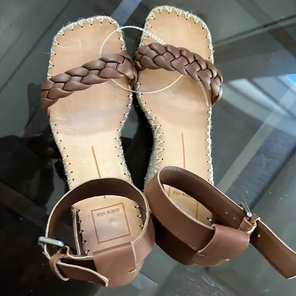 Dolce Vita Nilton Braided Espadrille Wedge Sandals.