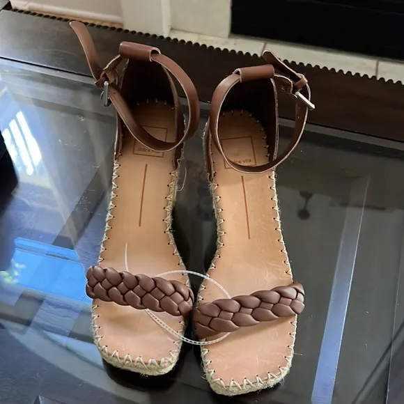 Dolce Vita Nilton Braided Espadrille Wedge Sandals.