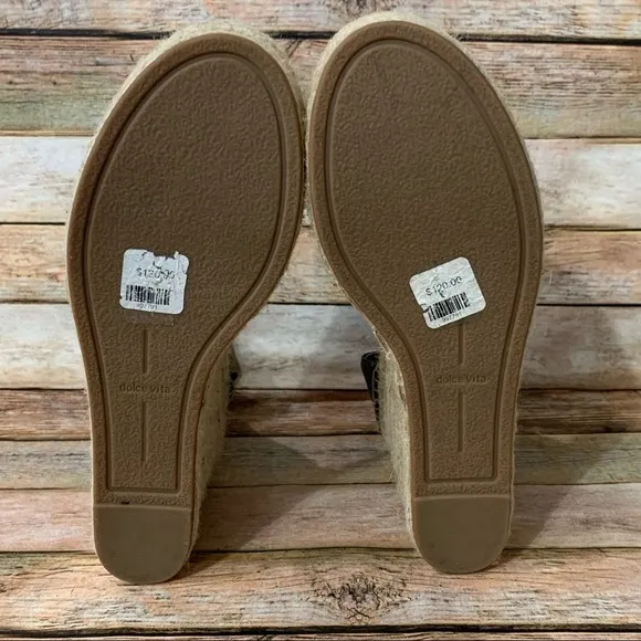 Dolce Vita Straw Platform Sandals