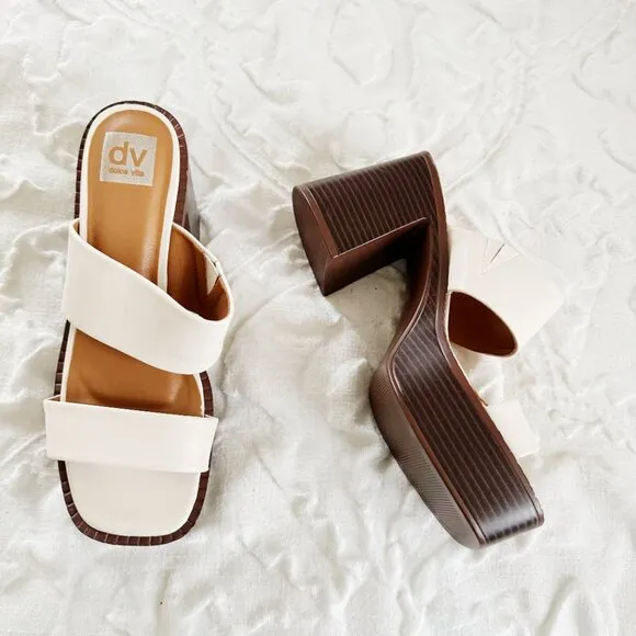 Dolce Vita Zillee Double Band Platforms Size 9 New