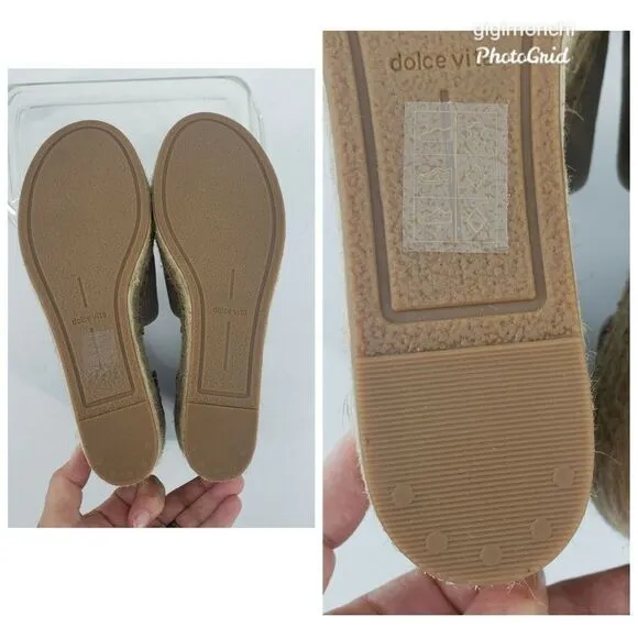 Dolce Vita Espadrille Sandals Gray Suede Platform