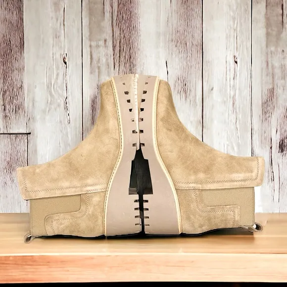 DOLCE VITAHaily Suede Pull-On Block‎ Heel Boots size 9.5 NWT