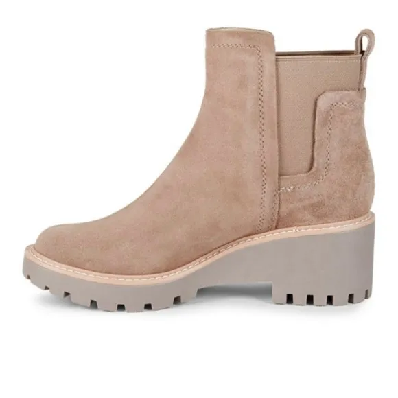 DOLCE VITAHaily Suede Pull-On Block‎ Heel Boots size 9.5 NWT