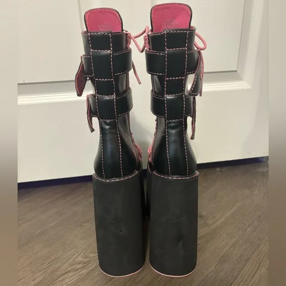 Dolls Kill / Current Mood Hot Double Stacked Traitor Boots