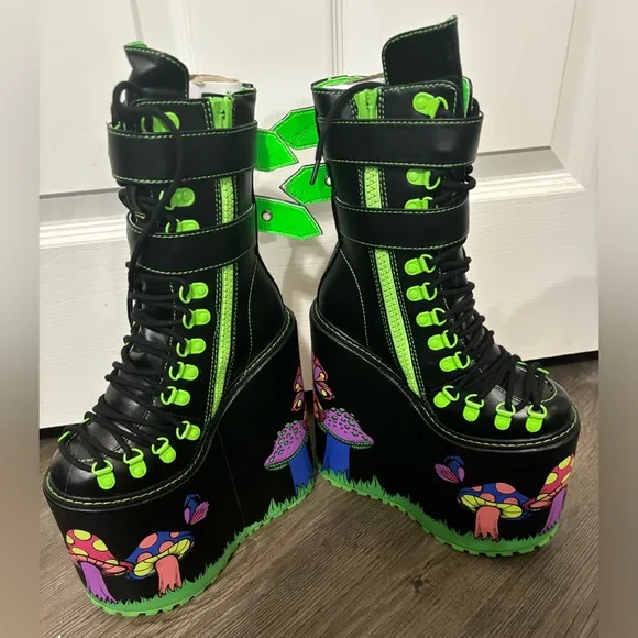 Dolls Kill / Current Mood Mind Trip Double Stack Traitor Boots