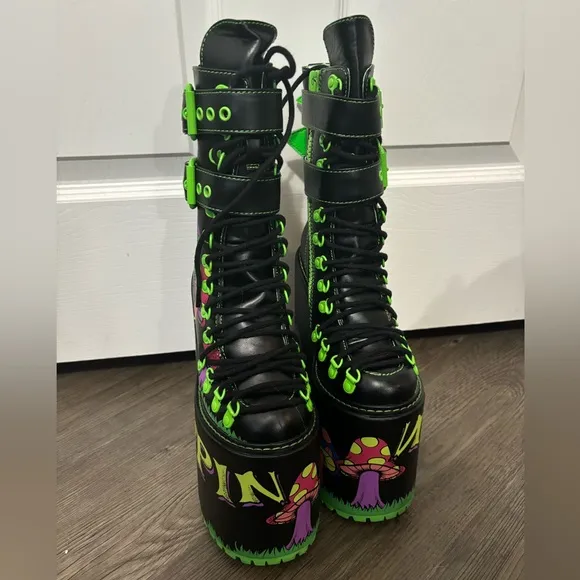 Dolls Kill / Current Mood Mind Trip Double Stack Traitor Boots