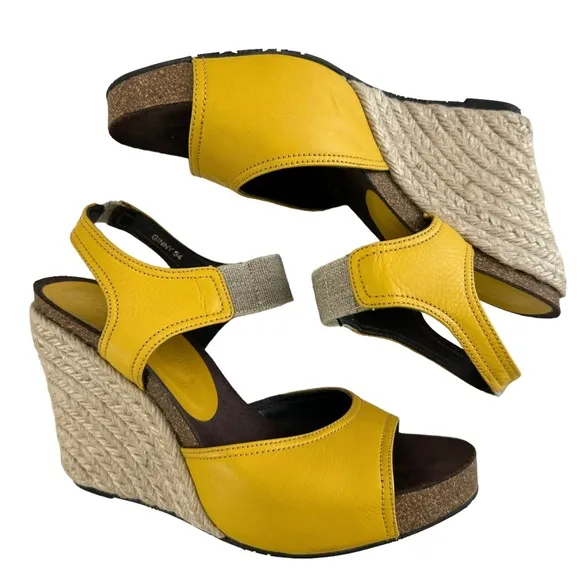 Donald J Pliner Ginny Espadrille Cork Wedge Sandals Size 7M