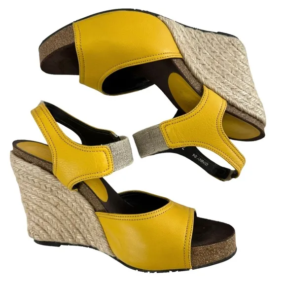 Donald J Pliner Ginny Espadrille Cork Wedge Sandals Size 7M