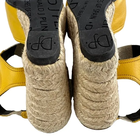 Donald J Pliner Ginny Espadrille Cork Wedge Sandals Size 7M