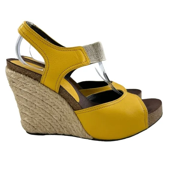 Donald J Pliner Ginny Espadrille Cork Wedge Sandals Size 7M