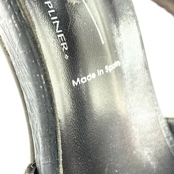 Donald J Pliner Gladiz Gladiator Sandals 8.5 Black Leather Platform Heels