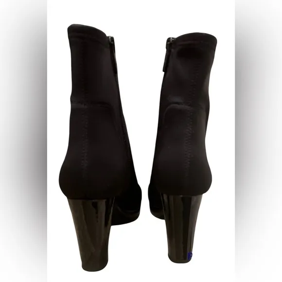 Donald J Pliner Womens Ermad Crepe Elastic Ankle Boots Black Size 9.5M Brand New