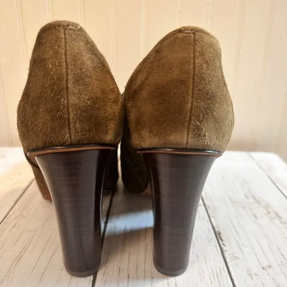 Donald Pliner Women’s Suede Booties with 3-Inch Block Heel, Size 7M