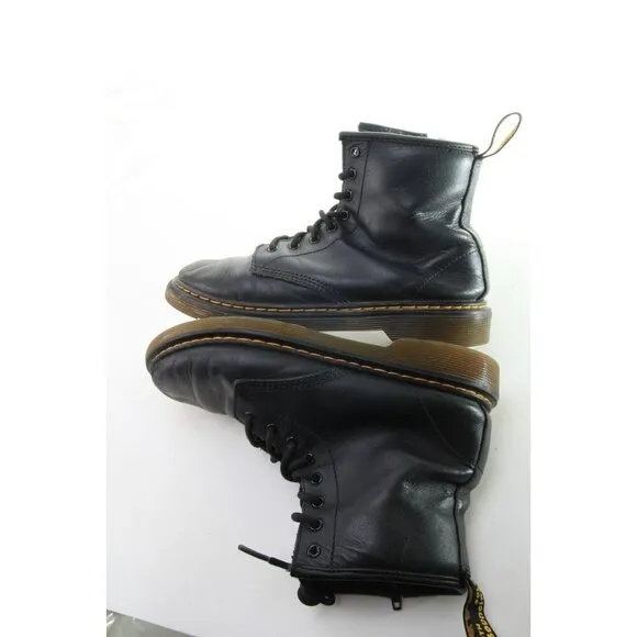 Dr. Martens 15382 Black Zip / Lace Up Doc Martens Dm Combat Boots Womens  5 UK 3