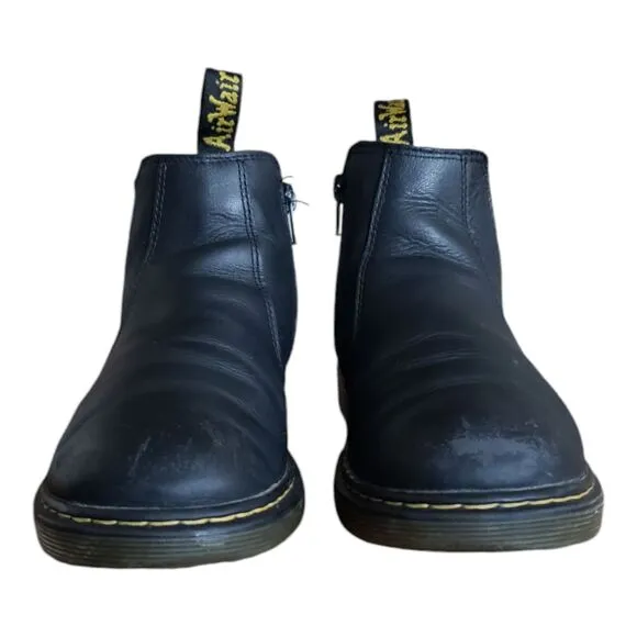 Dr. Martens 2976 Air Wair Chelsea Boots Women's Size 6 Black Leater Zip up