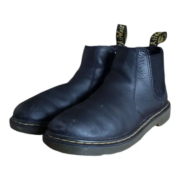 Dr. Martens 2976 Air Wair Chelsea Boots Women's Size 6 Black Leater Zip up