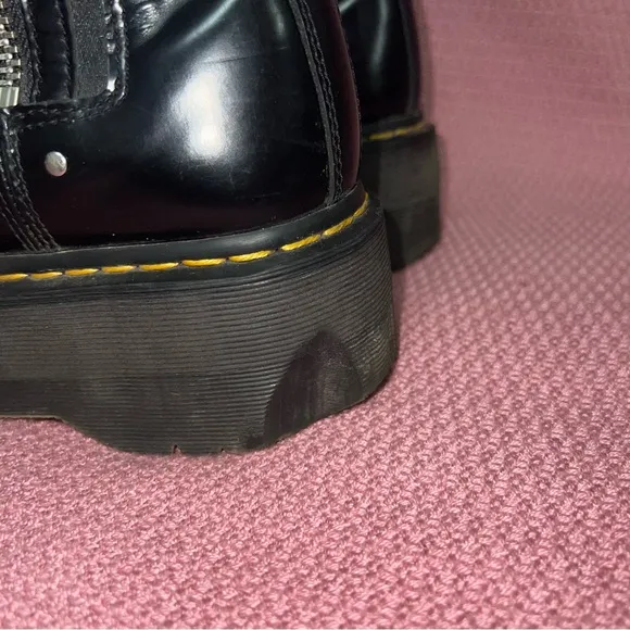Dr. Martens 2976 Black MAX LEATHER PLATFORM CHELSEA BOOTS Size 11