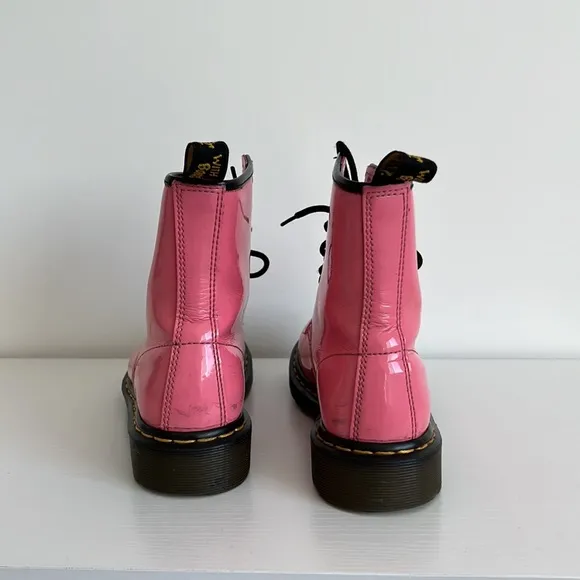Dr. Martens 6 1460 Bubblegum Pink Patent Leather Boots