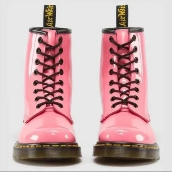 Dr. Martens 6 1460 Bubblegum Pink Patent Leather Boots