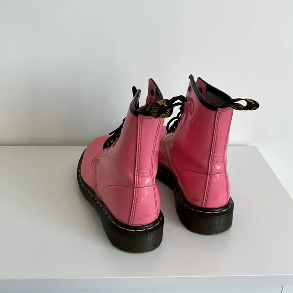 Dr. Martens 6 1460 Bubblegum Pink Patent Leather Boots