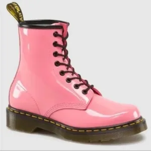 Dr. Martens 6 1460 Bubblegum Pink Patent Leather Boots