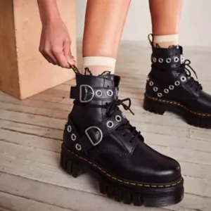 Dr Martens AUDRICK Hardware Leather Platform Boots