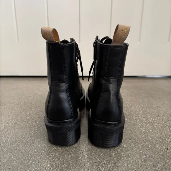 Dr. Martens Black ‘Jadon’ II Vegan Leather Platform Boots Size 7