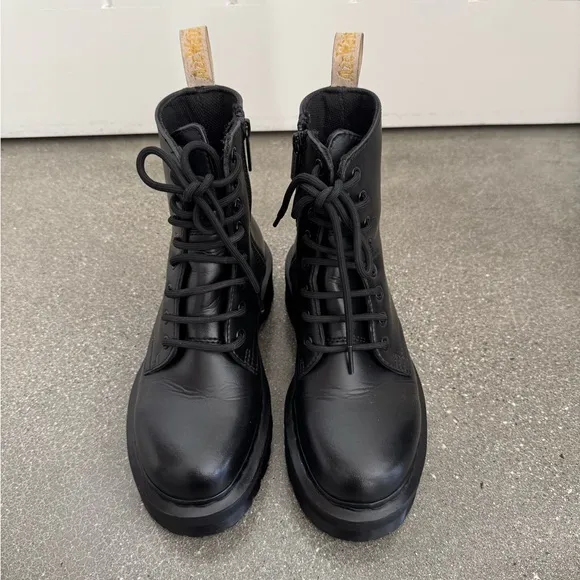 Dr. Martens Black ‘Jadon’ II Vegan Leather Platform Boots Size 7