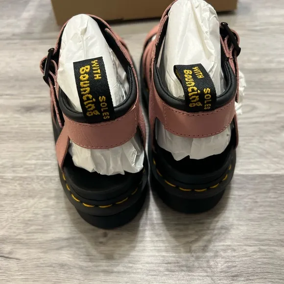 Dr. Martens BLAIRE WOMEN'S PISA LEATHER STRAP SANDALS size 8