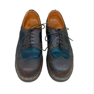Dr. Martens Brown-Black Brogue Oxford Wing tip Vintage shoes 9 Academia