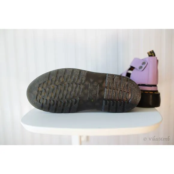 Dr. Marten's CLARISSA II PISA LEATHER PLATFORM STRAP SANDALS 5 NEW