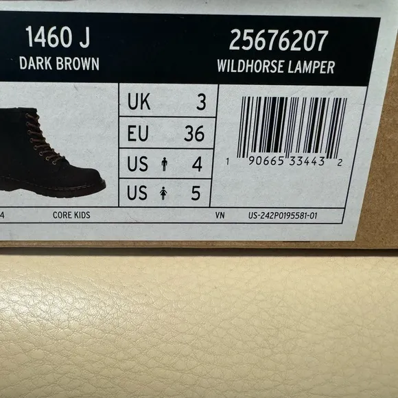 Dr Martens Core Kids Boots Wild Horse Lamper NWB