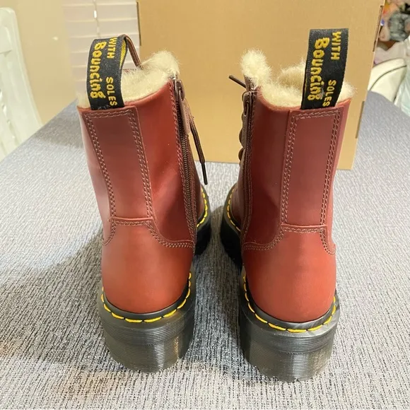 Dr. Martens Jadon Faux Fur Lined Lug Sole Boots