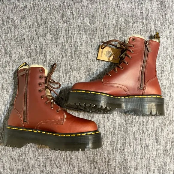 Dr. Martens Jadon Faux Fur Lined Lug Sole Boots
