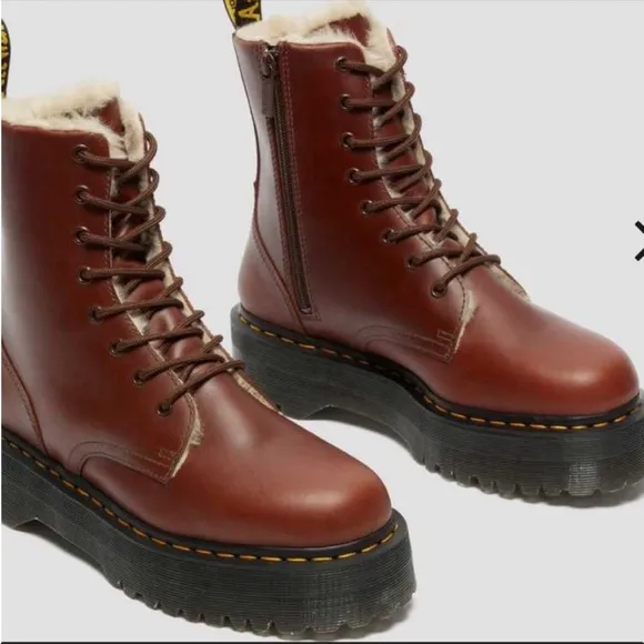 Dr. Martens Jadon Faux Fur Lined Lug Sole Boots