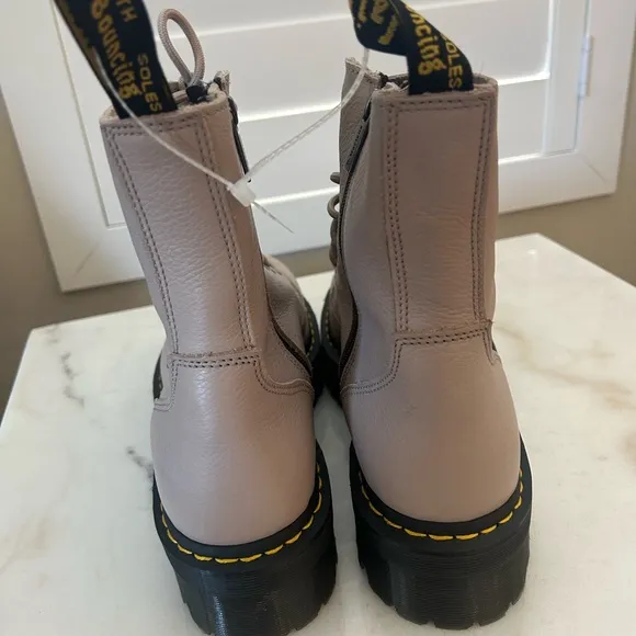 Dr. Martens Jadon III Combat leather ankle Platform Boots US 13 Men’s New Taupe