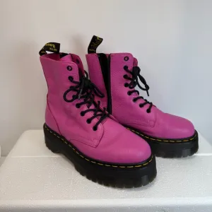 Dr. Martens  Jadon  Pink Leather Platform Boots Steampunk Grunge Goth Wom Size 7