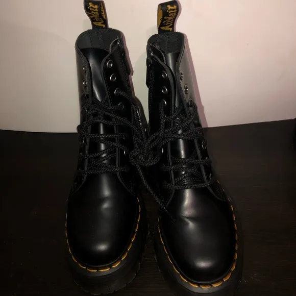 Dr martens JADON SMOOTH LEATHER PLATFORM BOOTS